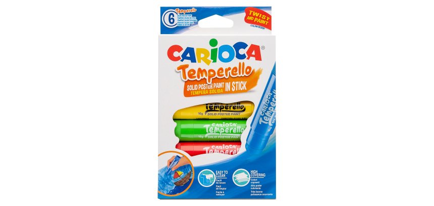 Carioca temperello - colori assortiti - Carioca - astuccio 6 temperelli