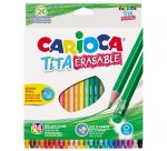 Pastelli Tita cancellabile - Carioca - astuccio 24 pezzi