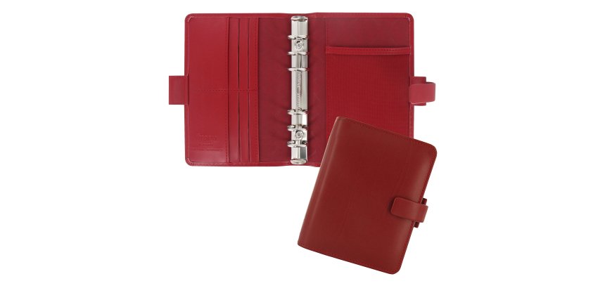 Organiser Metropol Pocket - similpelle - rosso - 14,6 x 11,5 x 3,5mm - Filofax