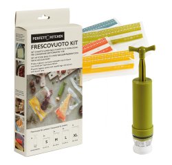 FrescoVuoto StarPack - pompa + 8 buste sottovuoto assortite - PPL - verde/colori assortiti - Perfetto