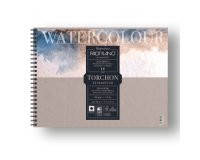 Blocco Watercolour Torchon - 24x32cm - 12 fogli - 300gr - spiralato - Fabriano