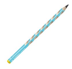 Matita in grafite Easygraph - gradazione HB - fusto azzurro - per mancini - Stabilo - conf. 6 pezzi