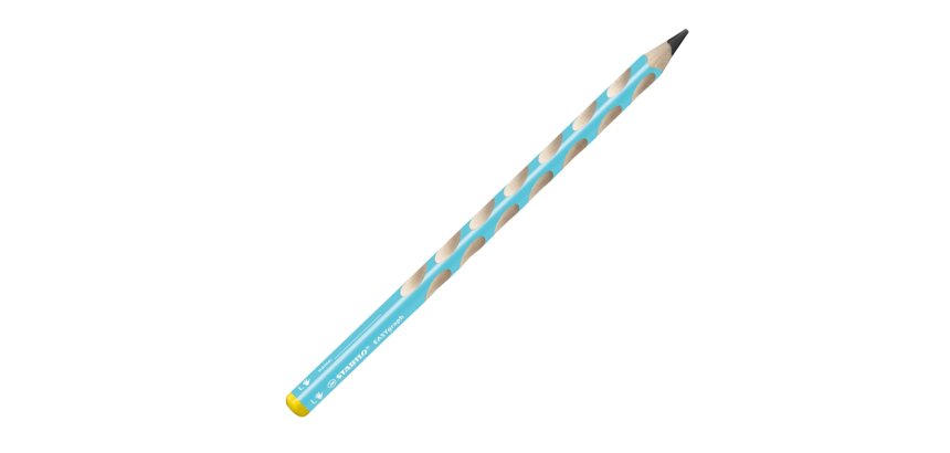 Matita in grafite Easygraph - gradazione HB - fusto azzurro - per mancini - Stabilo - conf. 6 pezzi