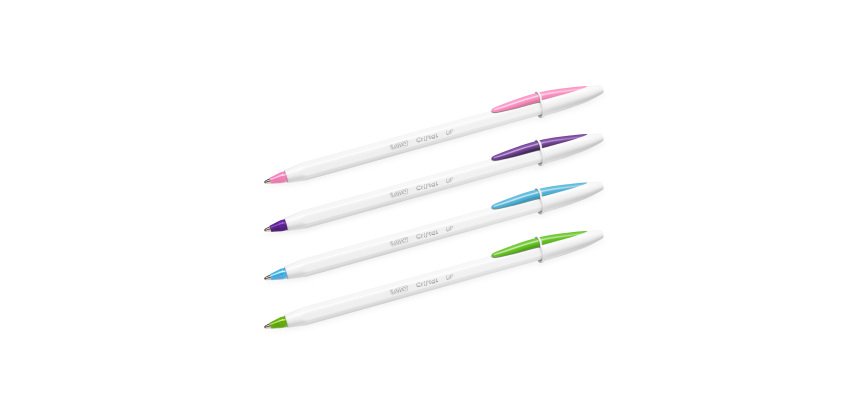 Penna a sfera Cristal Up con cappuccio - punta media 1,2mm - fun  - Bic - conf. 20 pezzi