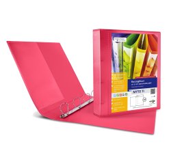 Raccoglitore personalizzabile Myto TI - 4 anelli a D 17 mm - dorso 2,5 cm - 22x30 cm - rosso - Sei Rota