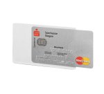 Tasca porta carte di credito RFID Secure - PPL - 5,4 x 8,7 cm - trasparente/argento - Durable