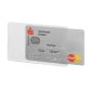 Tasca porta carte di credito RFID Secure - PPL - 5,4x8,7 cm - trasparente/argento - Durable