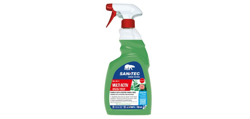 Sgrassatore disinfettante Multi Activ - trigger 750 ml - non profumato - Sanitec