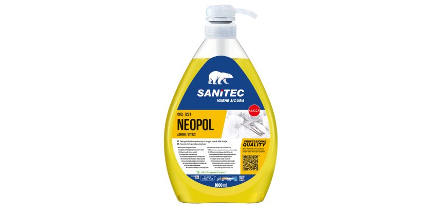 Detergente Neopol Piatti Gel Agrumi - 1 L - Sanitec