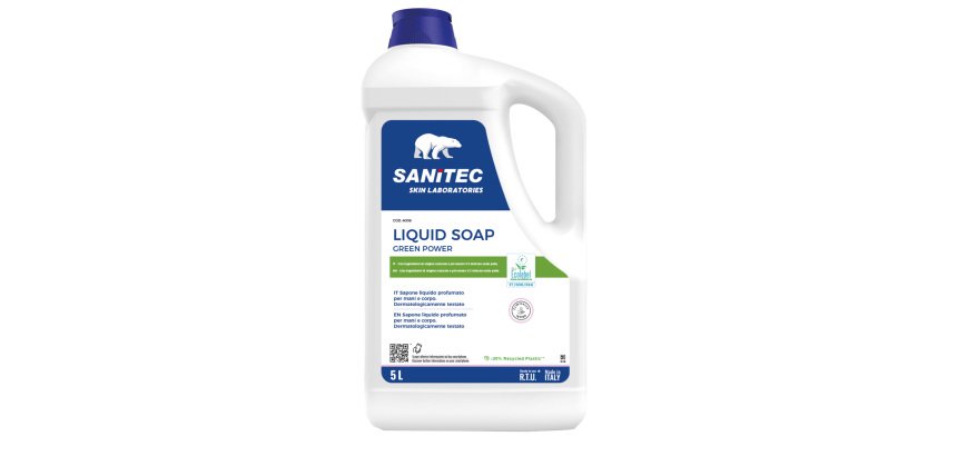 Sapone liquido Green Power - 5 L - floreale - Sanitec