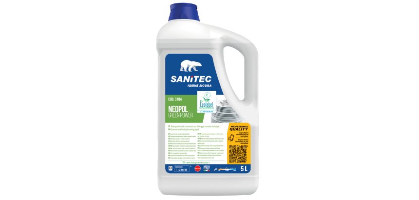 Detergente piatti Green Power - tanica 5 L - Sanitec