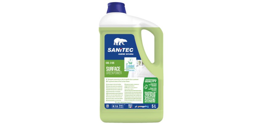 Detergente pavimenti Surface Green Power - 5 L - floreale - Sanitec