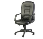Poltrona direzionale Detroit HC4418H - con ruote e braccioli - nero - Serena Group