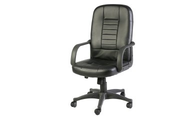 Poltrona direzionale Detroit HC4418H - con ruote e braccioli - nero - Serena Group