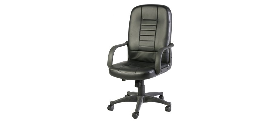 Poltrona direzionale Detroit HC4418H - con ruote e braccioli - nero - Serena Group