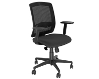 Poltrona semidirezionale Molly MLA - con braccioli regolabili - nero - Unisit