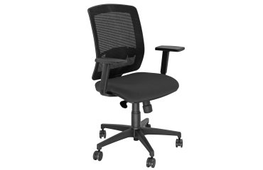 Poltrona semidirezionale Molly MLA - con braccioli regolabili - nero - Unisit