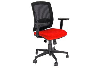 Poltrona semidirezionale Molly MLA - con braccioli regolabili - rosso - Unisit