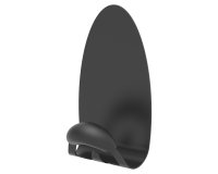 Appendiabiti magnetico - 8 x 7,5 x 11,5 cm - 1 posto - nero - Alba