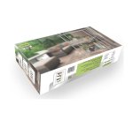 Kit scaffale Archimede Outdoor - 4 ripiani - 36 x 90 x 137 cm - acciaio zincato - cromato - Serena Group