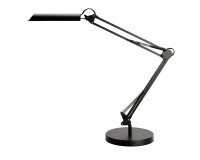 Lampada da tavolo Swingo - a led - con base e morsetto - 44 x 34,5 x 13,5 cm - 10 W - nero - Unilux