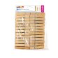 Molletta in legno - 72 x 10 mm - DECO - busta 50 pezzi