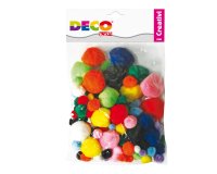 Pompons - colori assortiti - Deco - busta 40 pezzi