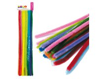 Ciniglia animata - ø 9 mm - lunghezza 30 cm - colori assortiti - Deco - busta 30 fili