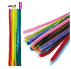 Ciniglia animata - ø 9 mm - lunghezza 30 cm - colori assortiti - Deco - busta 30 fili