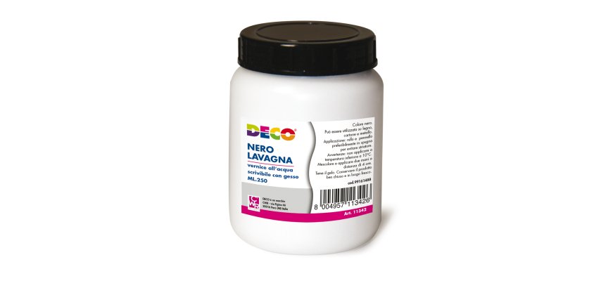 Vernice lavagna - 250 ml - nero - Deco