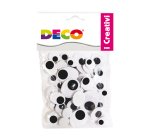 Occhietti adesivi ovali - misure assortite ovali - Deco - busta 50 pezzi