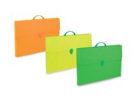 Valigetta Polionda Fluo - 28x39cm - dorso 8cm - colori assortiti - Favorit