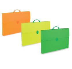 Valigetta Polionda Fluo - 28x39cm - dorso 8cm - colori assortiti - Favorit