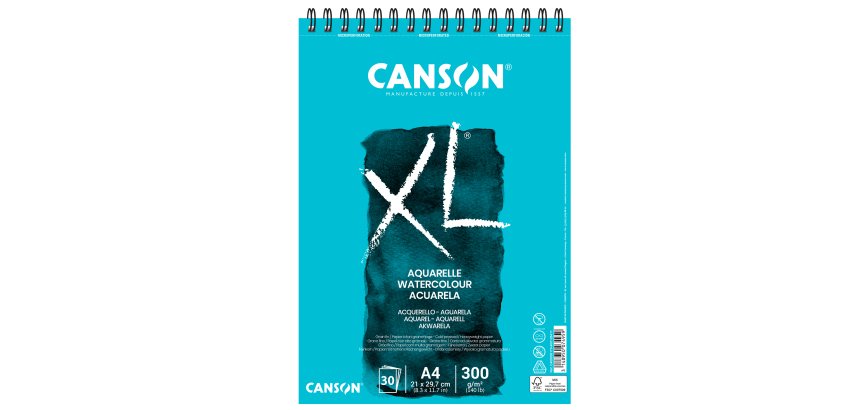 Album XL Aquarelle - A4 - 300 gr - 30 fogli - Canson