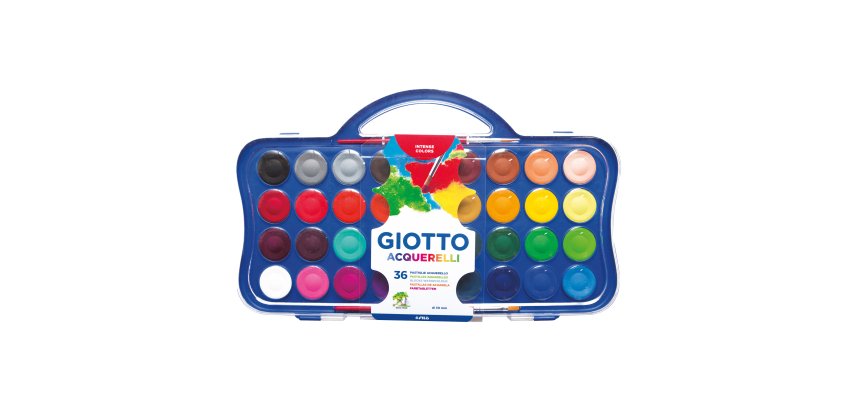 Pastiglie Acquerelli  - ø 30mm - Giotto -  36 pastiglie