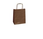 Shopper Twisted - maniglie cordino - 45  x 15 x 50 cm - carta kraft - marrone - Mainetti Bags - conf. 25 pezzi
