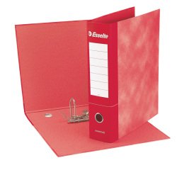 Registratore Essentials G72 - dorso 5 cm - commerciale 23 x 30 cm - rosso - Esselte