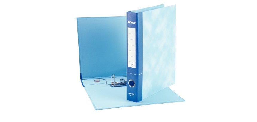 Registratore Essentials G74 - dorso 5 cm - protocollo 23 x 33 cm - blu - Esselte