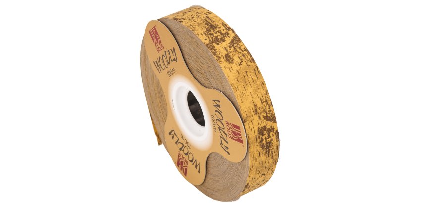 Rotolo nastro Woodly - corteccia/marrone chiaro - 24mm x 100mt - Bolis