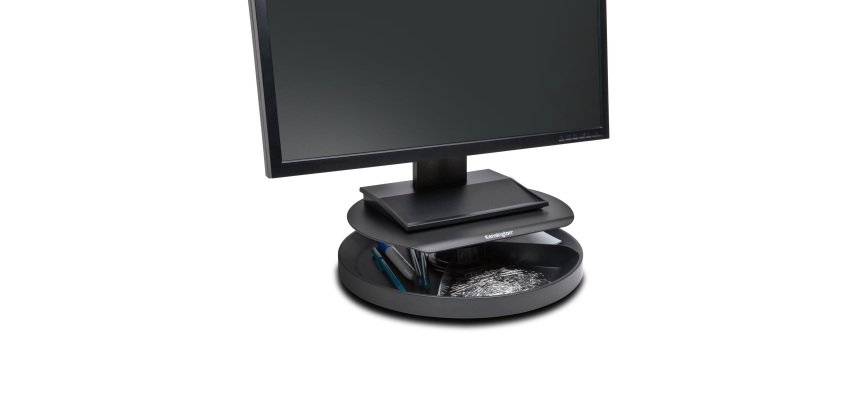 Supporto monitor Spin2 - portaccessori - portata massima 18 kg - nero - Kensington