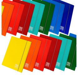 Cartellina One Color - con elastico - 3 lembi - 26 x 35 cm - dorso 12 mm - colori assortiti - Blasetti