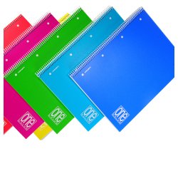 Quaderno One Color - A5+ - forato - quadretto 4 mm - 80 fogli - 80 gr - spiralato - copertina PPL - Blasetti