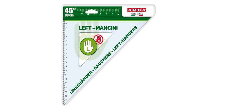 ARDA 28730MAN triangle 45° triangle Plastic Blue, Transparent 1 pc(s)
