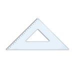 ARDA 28730MAN triangle 45° triangle Plastic Blue, Transparent 1 pc(s)