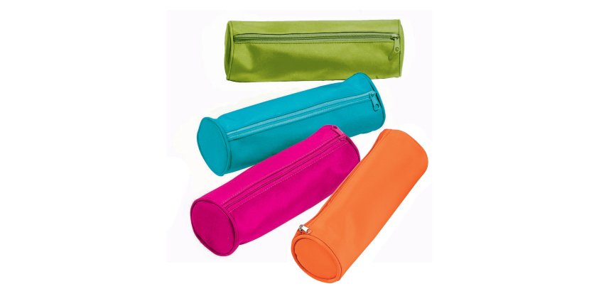 Astuccio Tombolino con cerniera - 22x8xØ8cm - colori assortiti - Pagna