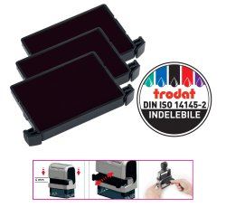 Tampone di ricambio 6/4750 - nero - Trodat - conf. 3 pezzi
