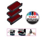 Tampone di ricambio 6/4911 - rosso - Trodat - conf. 3 pezzi