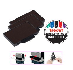 Tampone di ricambio 6/53 - nero - Trodat - conf. 3 pezzi