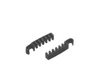 Coppia ganci di unione per sedute serie Dado - regolabile - nero - Unisit