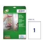 AVERY Tasche adesive in plastica per fogli formato A4, non stampabili, A4+ 221x304, 10 fogli